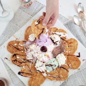 5 layer Ice Cream Nachos