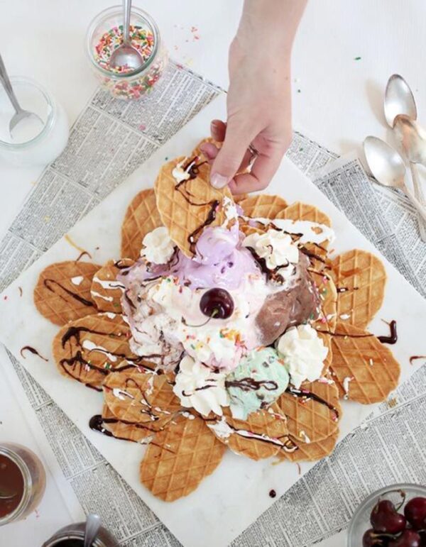 5 layer Ice Cream Nachos