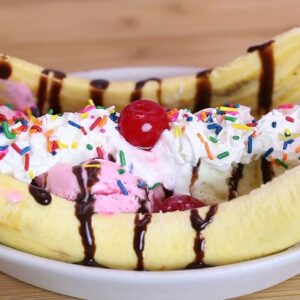 Banana Split Sundae