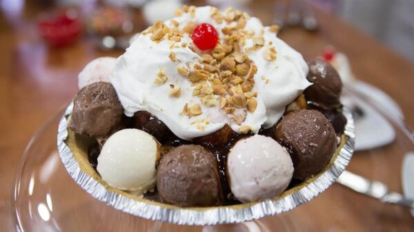 Triple layered Sundae